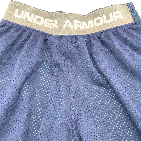 Under Armour Boys Teal and Navy Performance Shorts Small - Picture 5 of 5